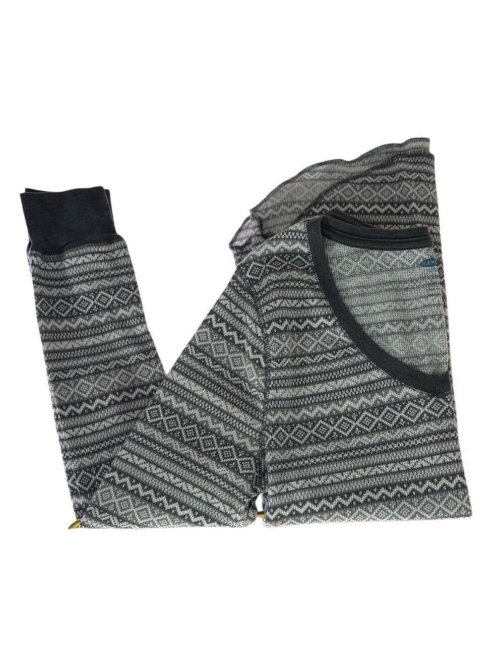 Old Navy Women's Grey Striped Thermal Sleep Shirt Large - Picture 3 of 8